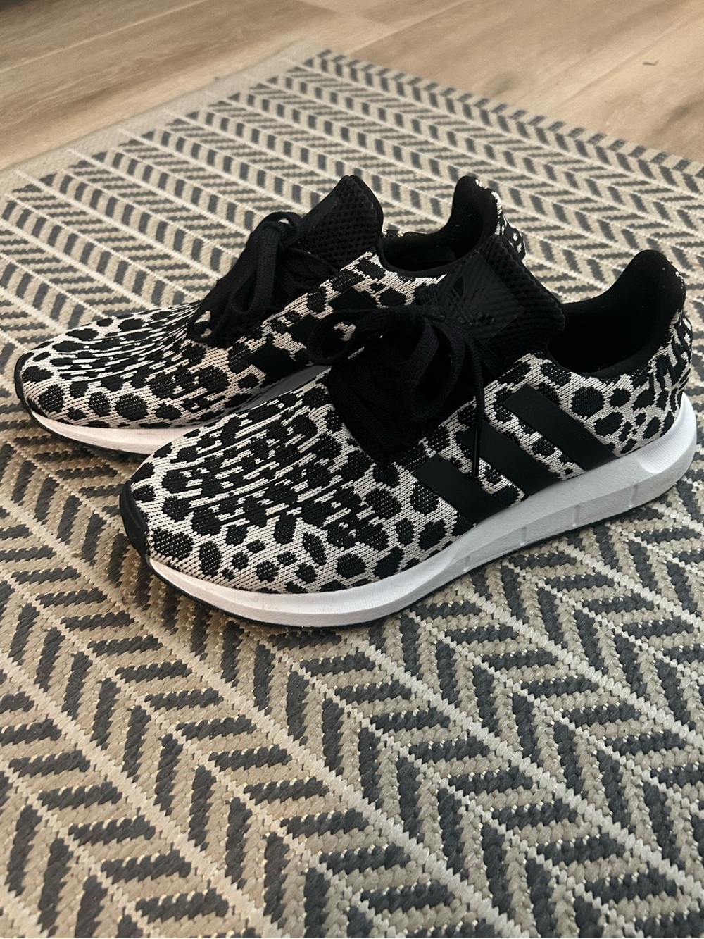 Adidas Women's Swift Run 1.0 Shoes- Leopard